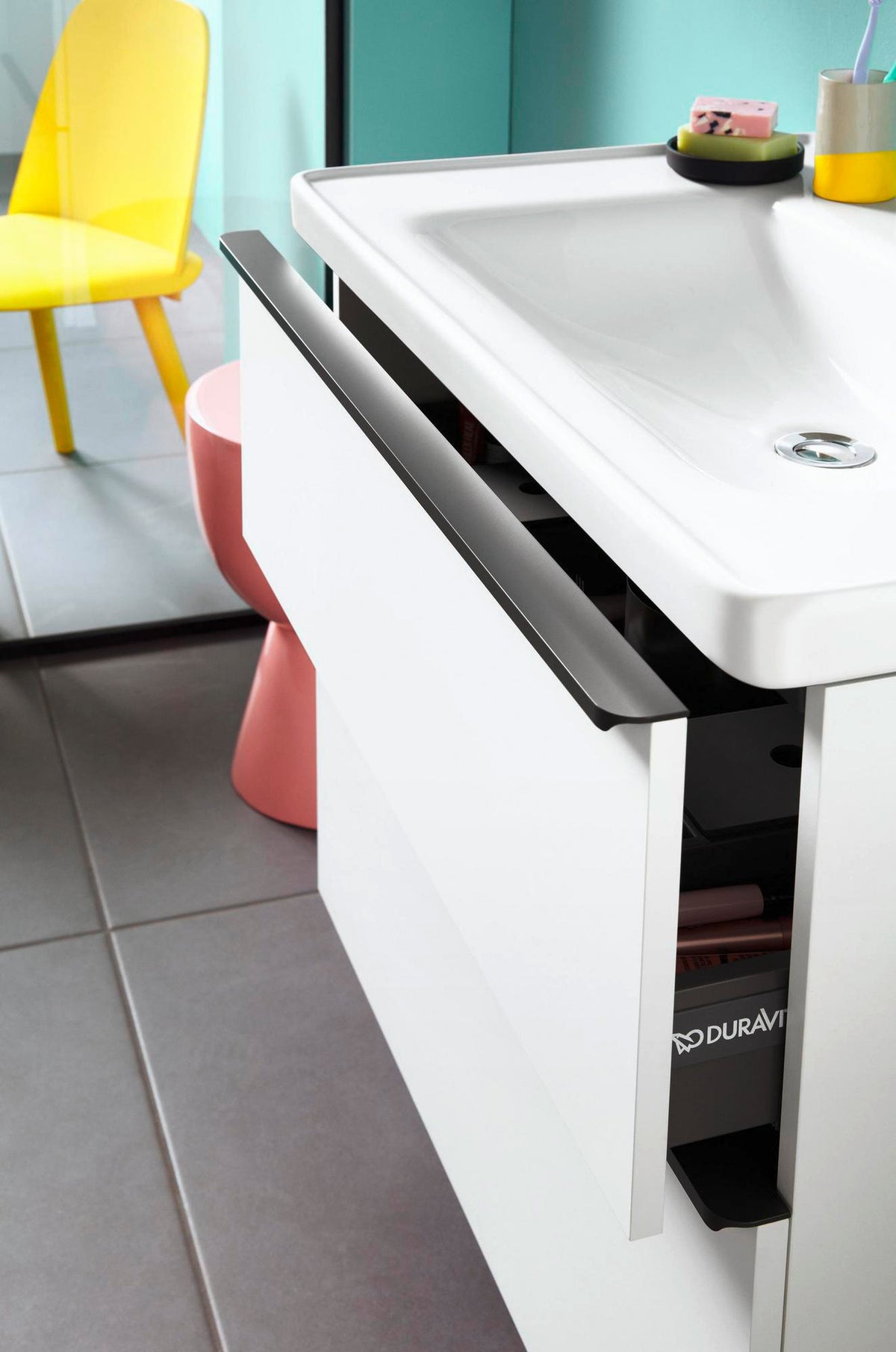 DURAVIT D-Neo Einhebel-Waschtischmischer mit Zugstange, Chrom – 109 mm Ausladung