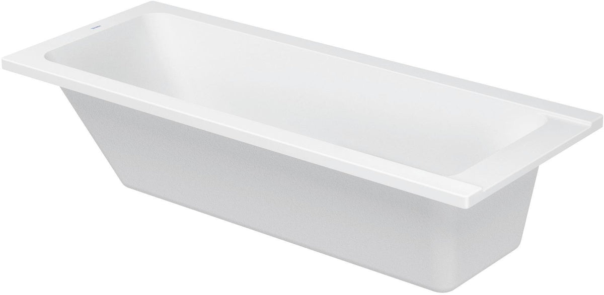 DURAVIT D-Code Einbau-Badewanne 1700x750 mm Weiß mit Überlauf und 1 Rückenschräge