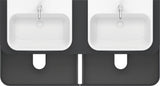 Duravit Happy D.2 Konsolenwaschtischunterbau 1600 mm mit 4 Schubkästen und Tip-On-Technik