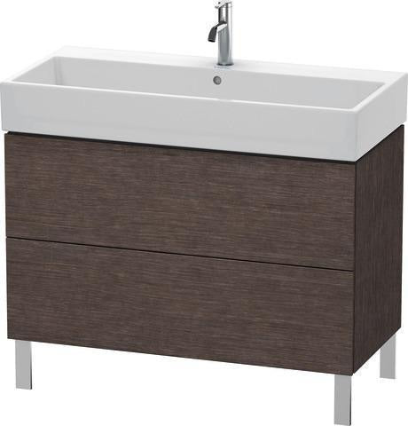 Duravit L-Cube Waschtischunterbau 984 mm Amerikanisch Nussbaum mit Tip-On-Technik