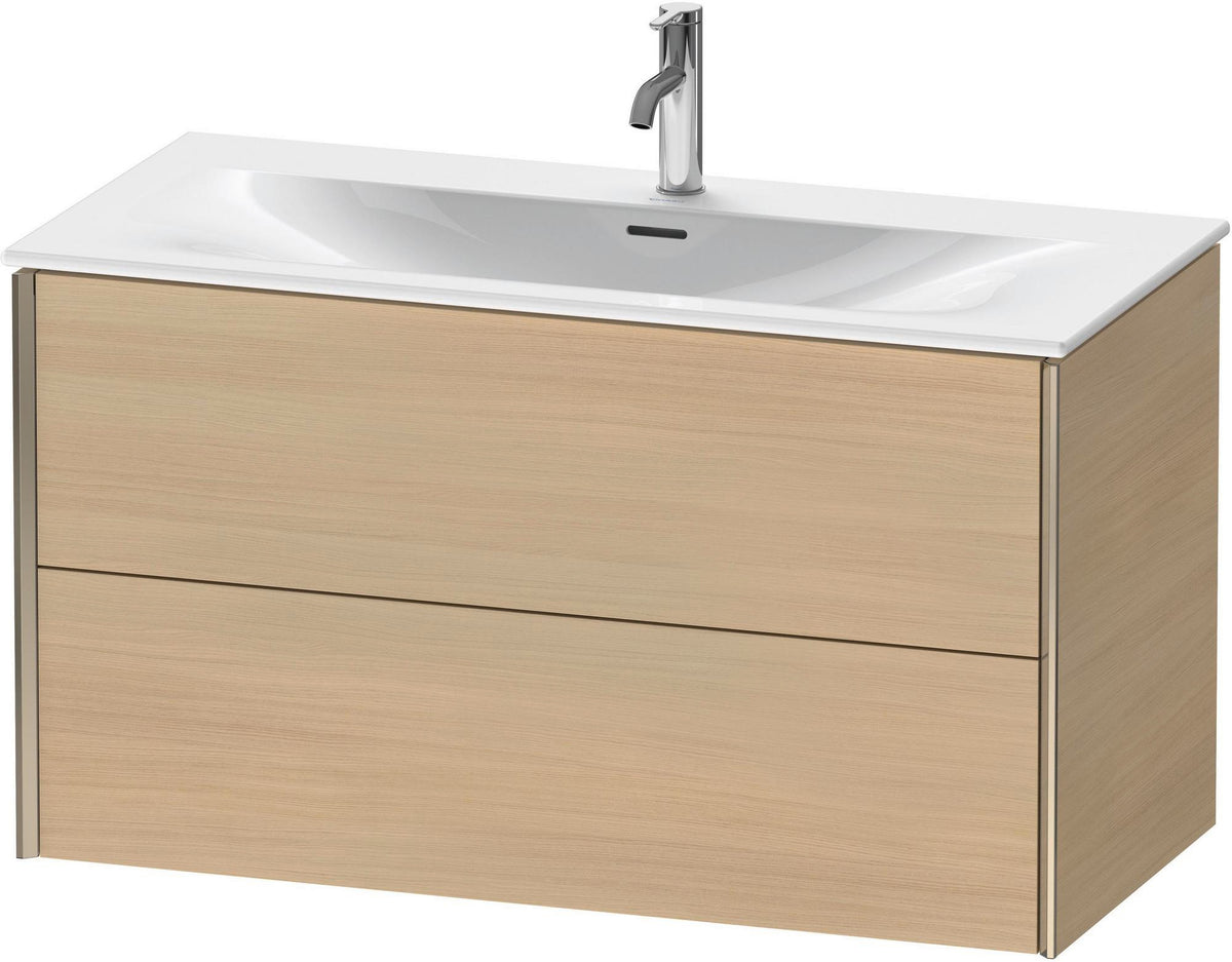 DURAVIT XViu Waschtischunterbau wandhängend 1010 mm, 2 Schubkästen, weiß matt – mit Tip-On-Technik
