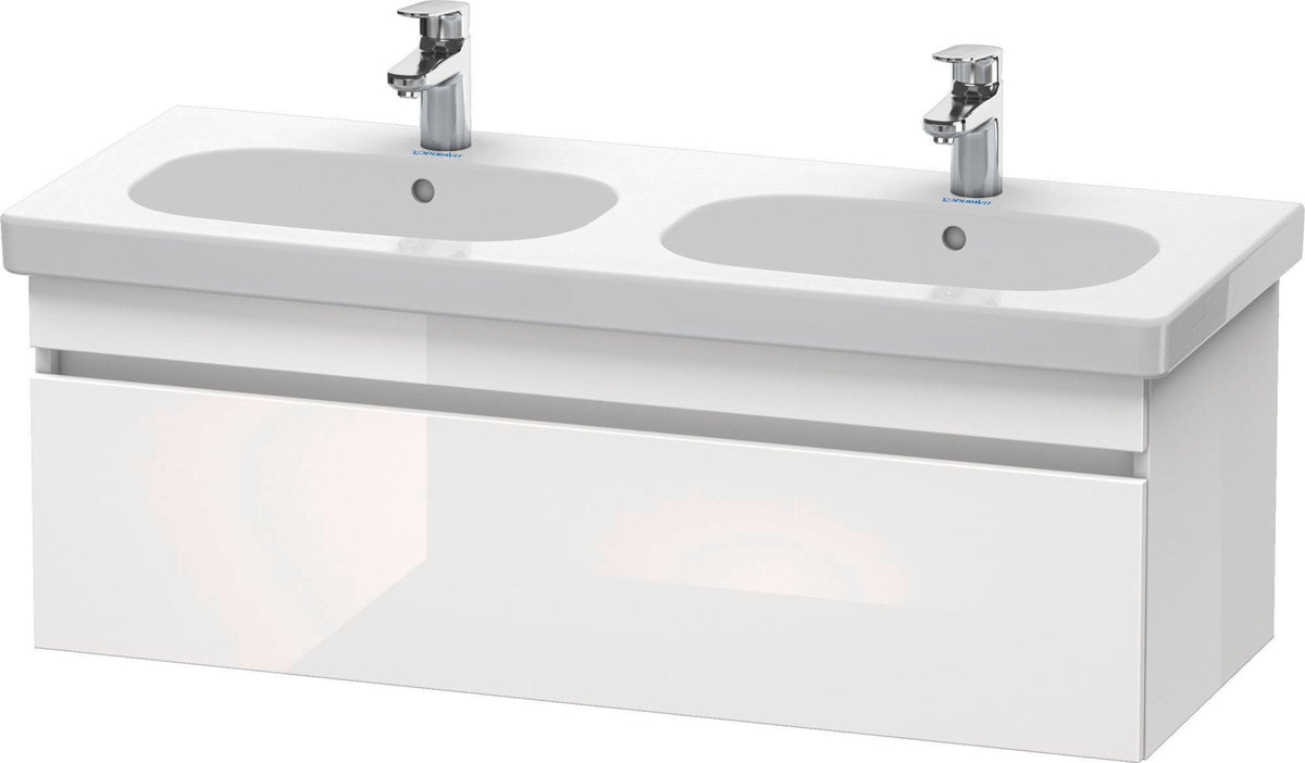 DURAVIT DuraStyle Waschtischunterbau wandhängend 1150 mm Eiche Terra/Weiß Matt mit 1 Auszug