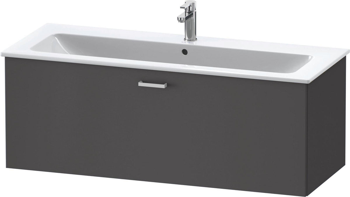 Duravit XBase Waschtischunterbau 600 mm wandhängend, 1 Auszug, weiß matt, mit Soft-Close