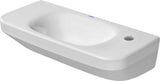 DURAVIT Handwaschbecken DuraStyle 500 mm ohne Überlauf, mit Hahnlochbank, weiß