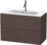 DURAVIT L-Cube Waschtischunterbau 820 mm weiß matt mit 2 Schubkästen und Tip-On-Technik