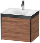 DURAVIT XViu Waschtischunterbauset 600x480mm mit Möbelwaschtisch Viu, 1 Auszug, ohne Überlauf