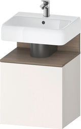 DURAVIT Qatego Waschtischunterbau 490 mm Eiche Terra Matt, wandhängend, 1 Tür links, Tip-On