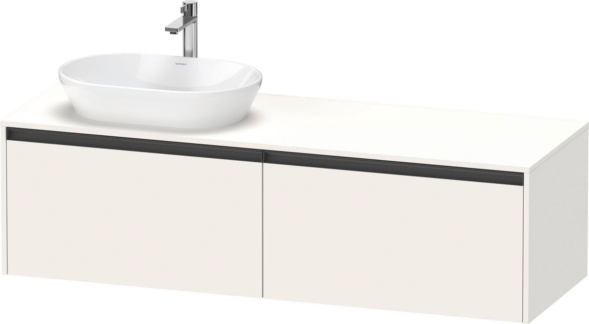DURAVIT Ketho.2 Waschtischunterbau 1600 mm betongrau matt mit 2 Auszügen