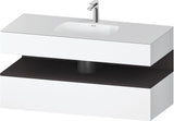 DURAVIT Qatego Studio F. A. Porsche Einbauwaschtisch mit Konsolenwaschtischunterbau 1200 mm Weiß Matt
