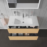 Duravit L-Cube Waschtischunterbau 1020 mm taupe matt – wandhängend, 2 Schubkästen, Tip-On
