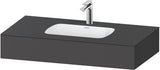 DURAVIT Qatego Einbauwaschtisch mit Konsole 800x550mm Weiß Hochglanz – Studio F. A. Porsche