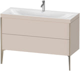DURAVIT XViu c-bonded Waschtischset 1200 mm mit 2 Auszügen, bodenstehend, Tip-on Technik