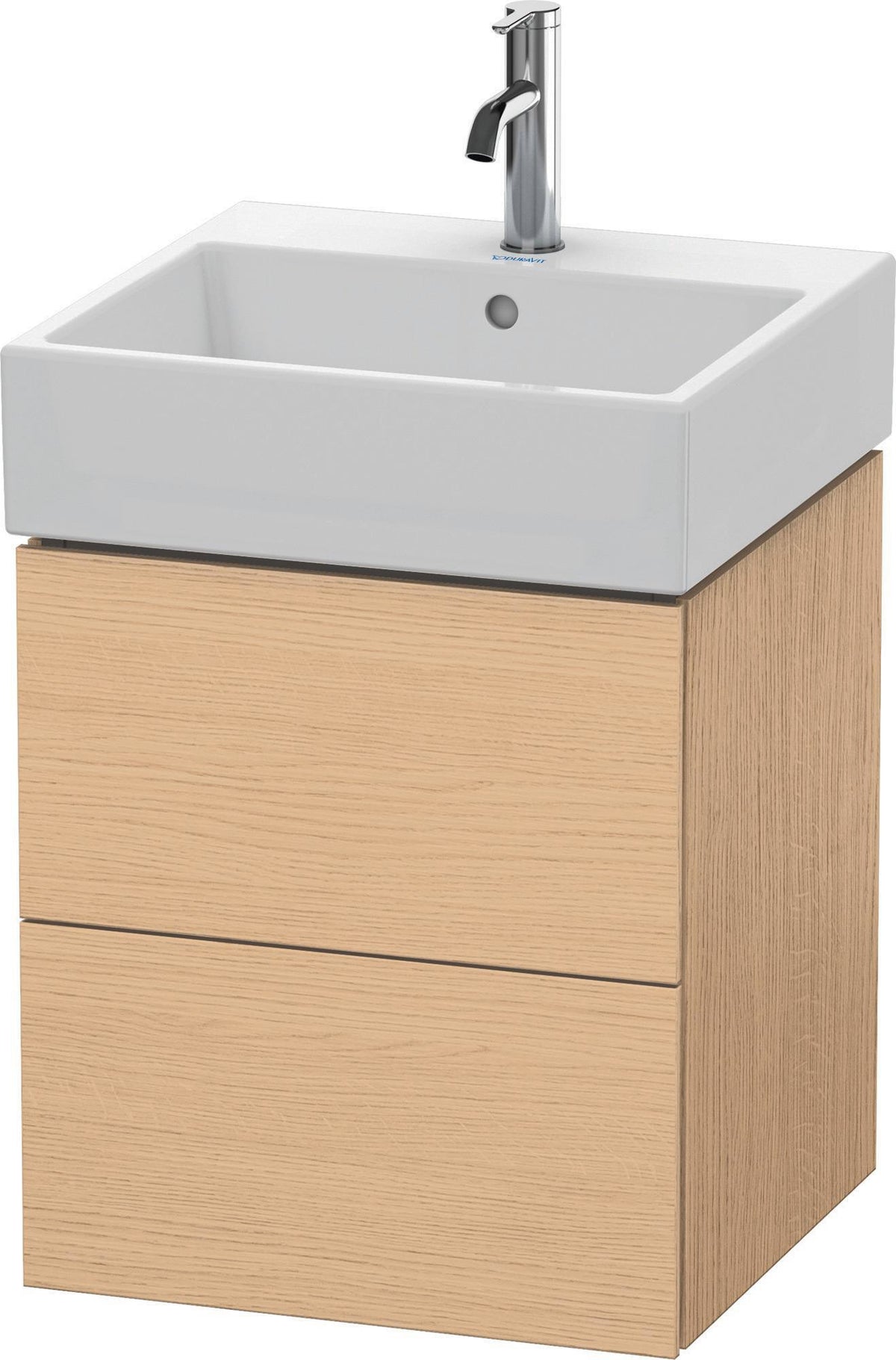 DURAVIT L-Cube Waschtischunterbau 544x484x459 mm, 2 Schubkästen, Weiß Matt, Wandmontage