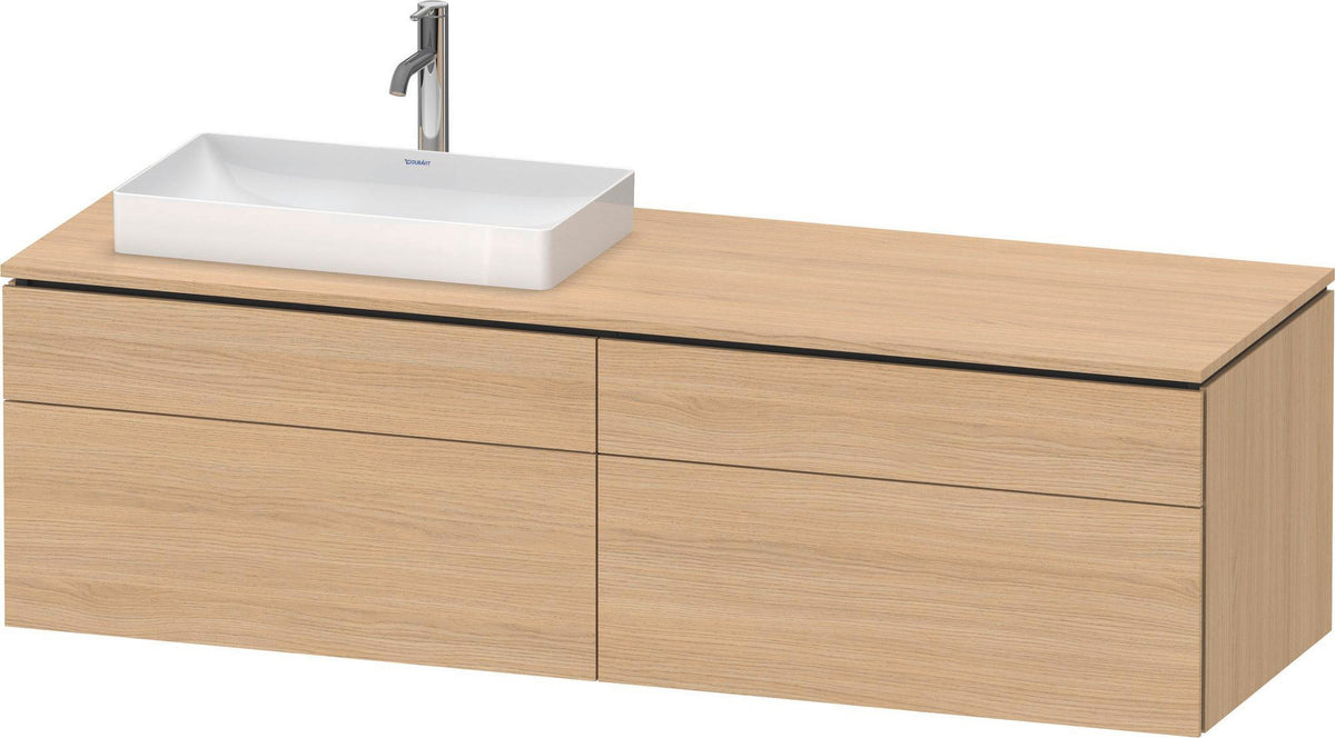 Duravit L-Cube Waschtischunterbau 1620 mm taupe supermatt mit Tip-On und Soft-Close