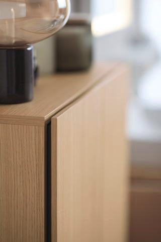 Duravit Hochschrank L-Cube 1760 mm Eiche Natur, 1 Tür rechts, wandhängend, Soft-Close