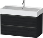 eiche schwarz / 2 Schubkästen / Waschtischunterbau