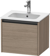 Duravit Ketho.2 Waschtischunterbau 510 mm Eiche Terra Matt, wandhängend, 1 Auszug, Soft-Close