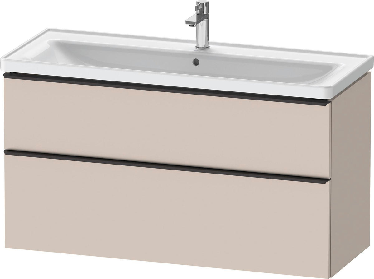 DURAVIT D-Neo Waschtischunterbau 1184 mm Eiche Schwarz mit Bronze Griff