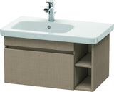 DURAVIT DuraStyle Waschtischunterbau 730 mm betongrau matt – wandhängend mit 1 Auszug & 2 offenen Fächern