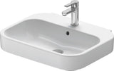 DURAVIT Waschtisch Happy D.2 600 mm weiß mit Überlauf und Hahnlochbank – wandhängend