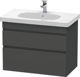 DURAVIT DuraStyle Waschtischunterbau 800 mm wandhängend, 2 Schubkästen, weiß matt – mit Soft-Close