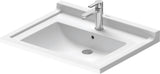 DURAVIT Waschtisch Starck 3 Vital 700 mm mit Überlauf und Hahnlochbank, weiß