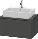 DURAVIT L-Cube Konsolenwaschtischunterbau 720 mm betongrau matt mit Tip-on-Auszug