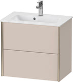 taupe matt / Spanplatte / 2Schubk.,champ.matt/taupe