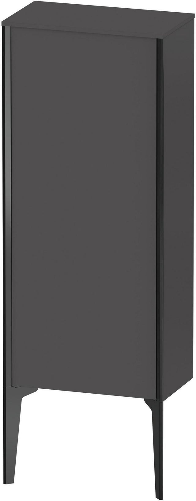 Duravit XViu Halbhochschrank 890 mm graphit matt mit Tip-On Technik und Soft-Close