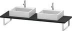 Eiche / Spanplatte / Konsole variabel L-Cube 2 Ausschn.,30 xvarx550,Eiche Schwarz