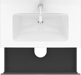 DURAVIT L-Cube Waschtischunterbau wandhängend 820 mm Amerikanisch Nussbaum, 2 Schubkästen