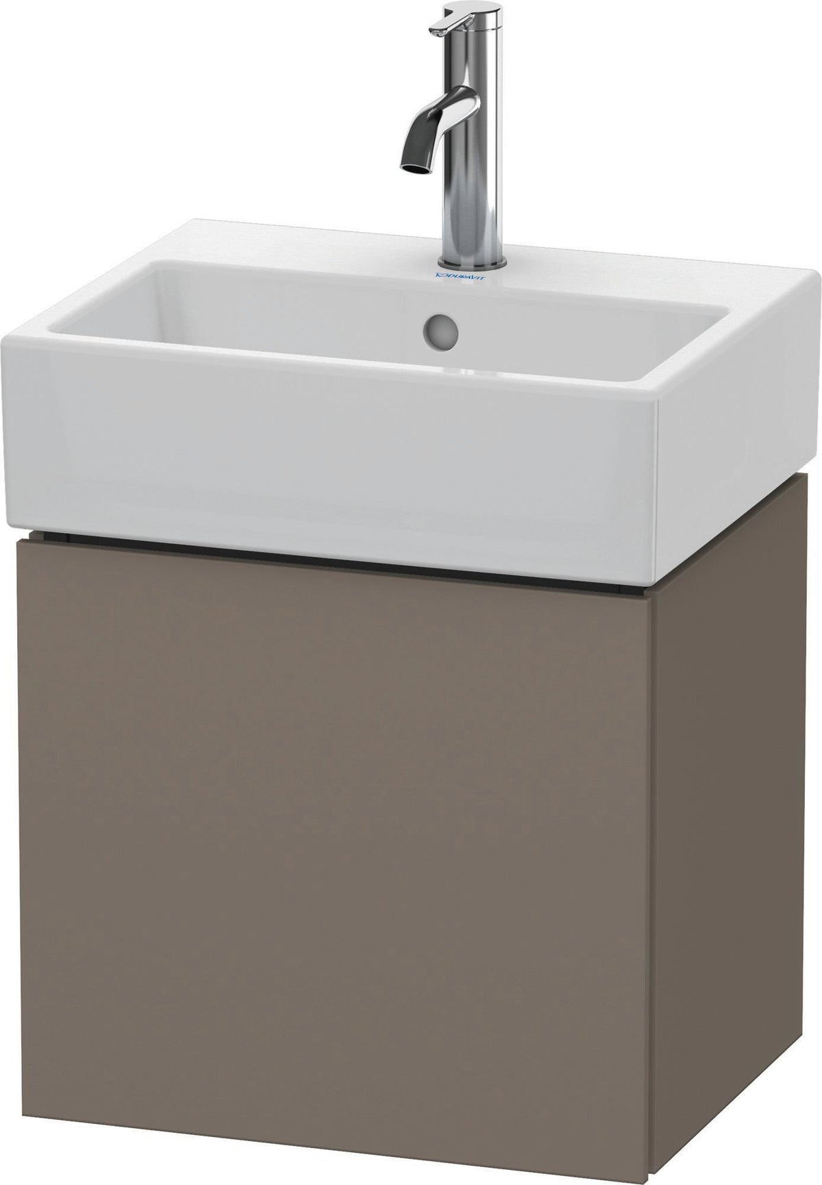 Duravit L-Cube Waschtischunterbau 434 mm weiß matt, 1 Tür links, wandhängend