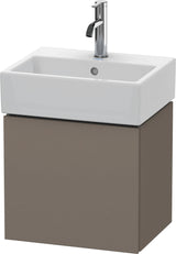 Duravit L-Cube Waschtischunterbau 434 mm weiß matt, 1 Tür links, wandhängend