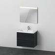 Duravit D-Neo Möbel-Set wandhängend 800x480mm mit Waschtisch, Auszug, Spiegel Eiche