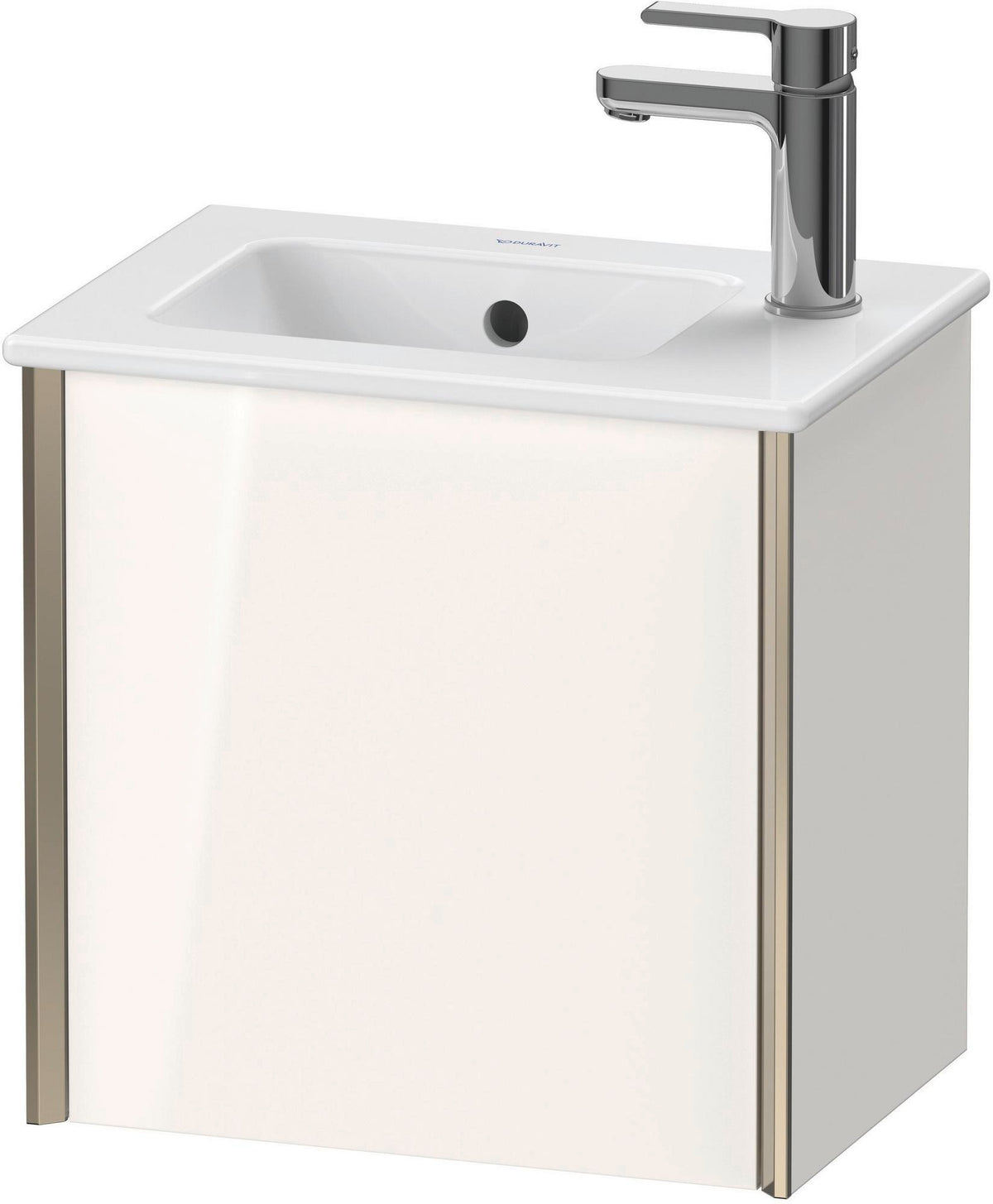 DURAVIT XViu Waschtischunterbau wandhängend 1 Tür 410 mm weiß matt links