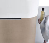 Duravit Happy D.2 Möbelwaschtisch 800 mm mit Überlauf, 1 Hahnloch, weiß – wandhängend