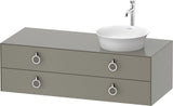 DURAVIT White Tulip Konsolenwaschtischunterbau wandhängend 1300 mm mit LED-Innenbeleuchtung und Soft-Close