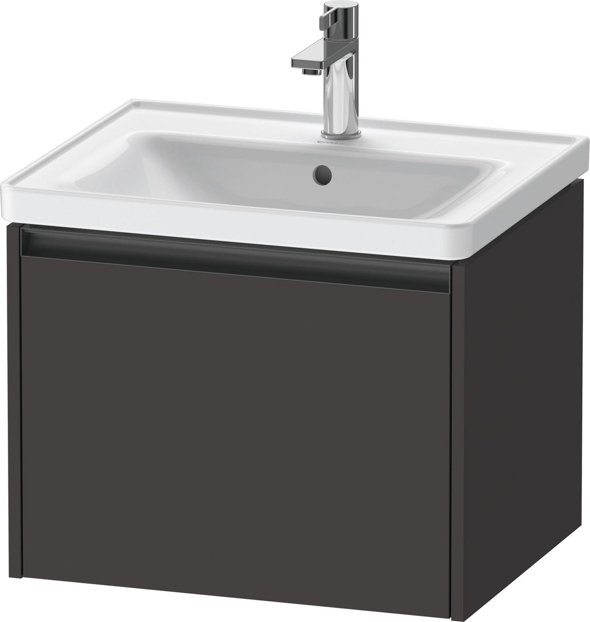 Duravit Ketho.2 Waschtischunterbau 584 mm betongrau matt mit 1 Auszug