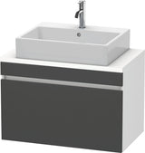Duravit DuraStyle Waschtischunterbau 800 mm betongrau matt mit 1 Auszug und Soft-Close