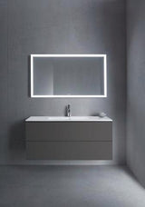 Duravit L-Cube Waschtischunterbau 1220 mm taupe matt mit 2 Schubkästen und Tip-On-Technik