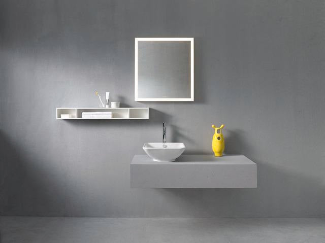 DURAVIT L-Cube Regalelement 1000 mm betongrau matt, 3 Fächer, wandhängend