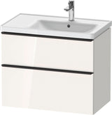 Duravit D-Neo Waschtischunterbau 784 mm Eiche Schwarz Bronze, wandhängend, 1 Auszug
