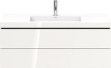 Duravit L-Cube Waschtischset 1200 mm mit Vero Air Möbelwaschtisch, 2 Schubkästen, 1 Hahnlochbank, s-matt