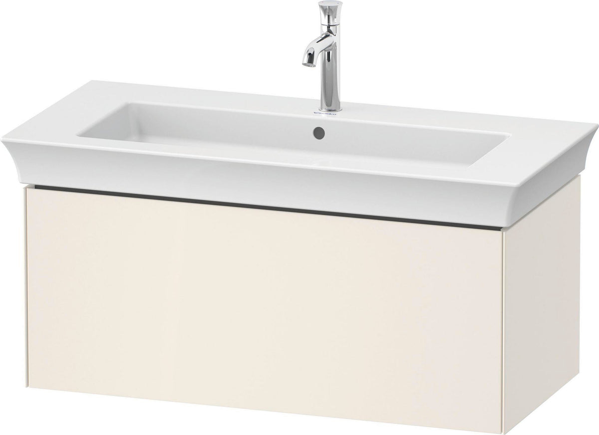 DURAVIT White Tulip Waschtischunterbau 984 mm, 1 Auszug, Nussbaum/Taupe Hochglanz