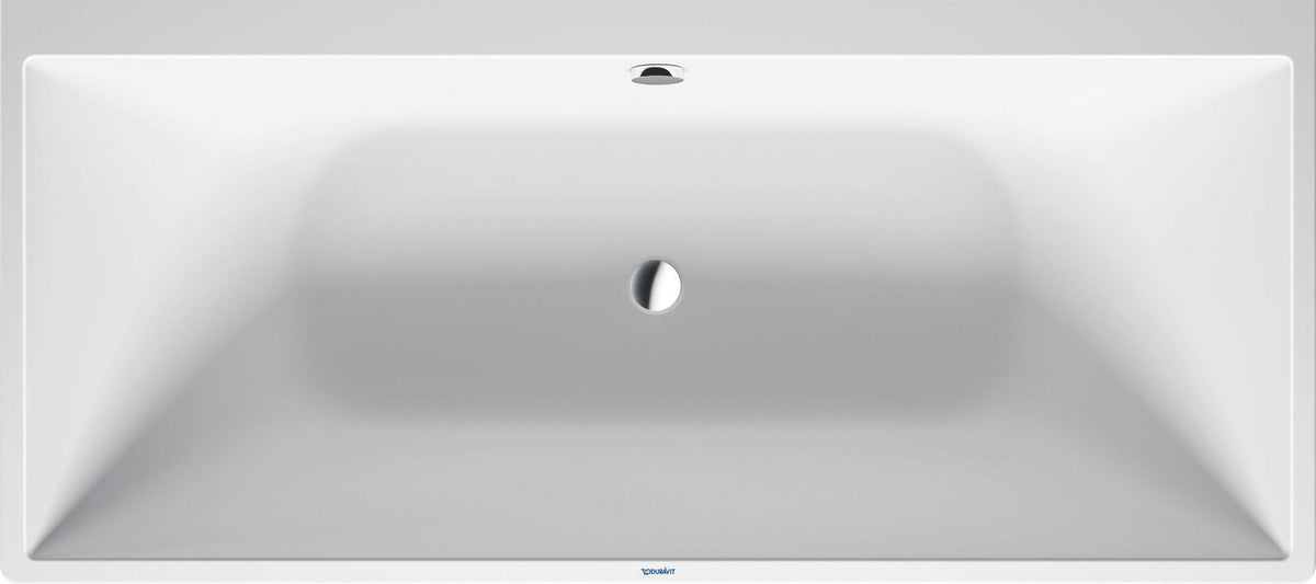 Duravit DuraSquare Badewanne 1800x800 mm Mineralguss Weiß Matt mit Fußgestell und Verkleidung