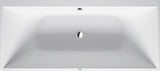 Duravit DuraSquare Badewanne 1800x800 mm Mineralguss Weiß Matt mit Fußgestell und Verkleidung