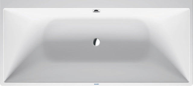 Duravit DuraSquare Badewanne 1800x800 mm Mineralguss Weiß Matt mit Fußgestell und Verkleidung