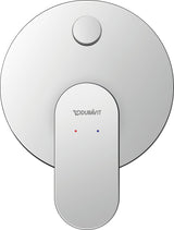Duravit Wave Einhebelmischer Unterputz Set mit Keramikmischsystem und Umsteller, Chrom