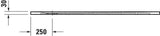 Duravit Sustano Duschwanne 1400x800x30 mm Mineralguss hellgrau matt – rechteckig, bodenbündig, mit Rutschhemmung