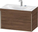 DURAVIT XViu c-bonded Waschtischset 800 mm wandhängend mit 2 Schubkästen und Tip-on-Technik
